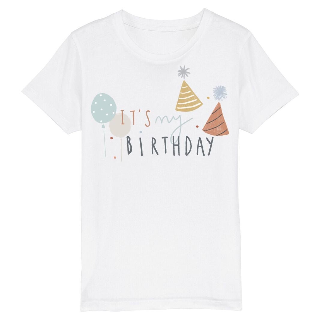 "It's my birthday!" Blue Party Hat T Shirt