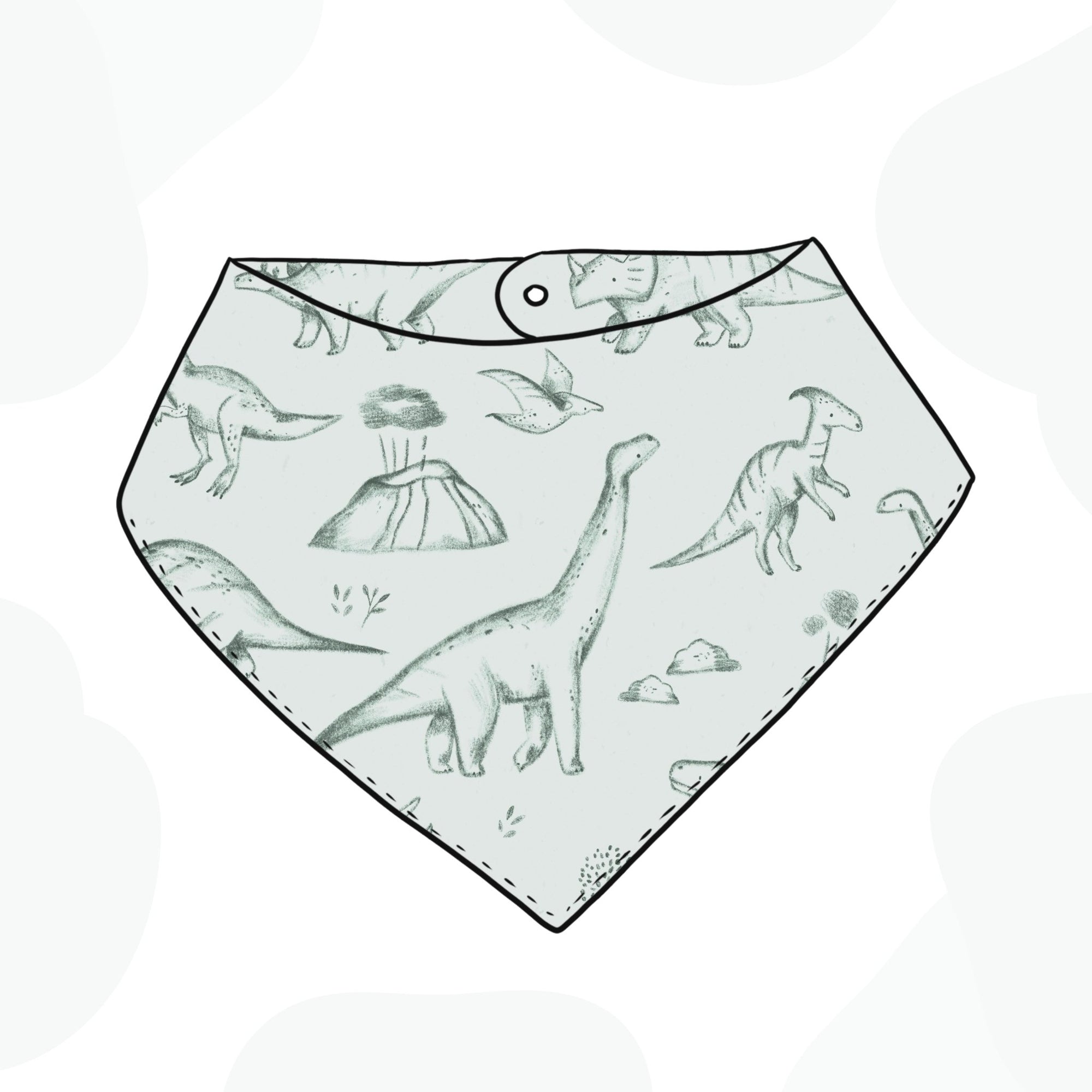 Sketch Dinosaur Bib