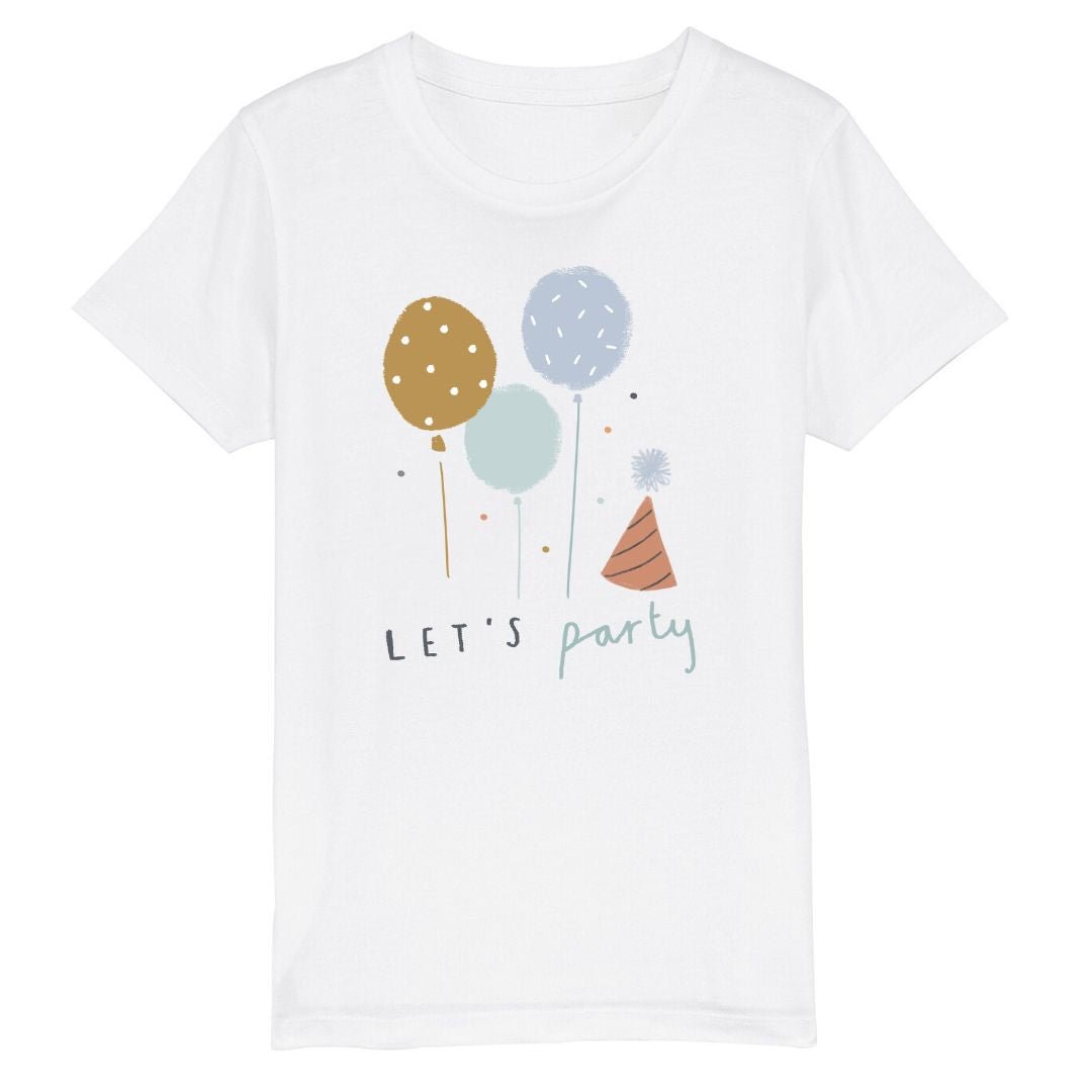 "Let's Party" Blue Party Hat T Shirt