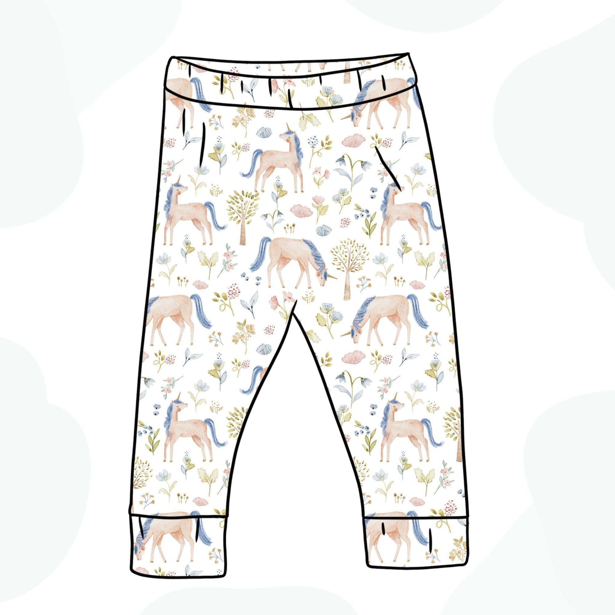 Unicorn Meadow Slim Fit Leggings