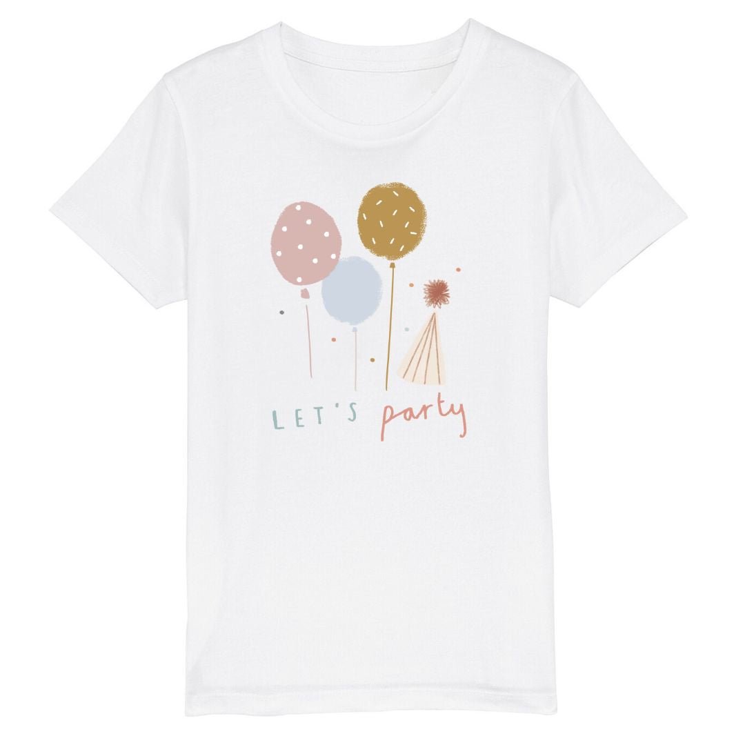 "Let's Party" Pink Party Hat T Shirt