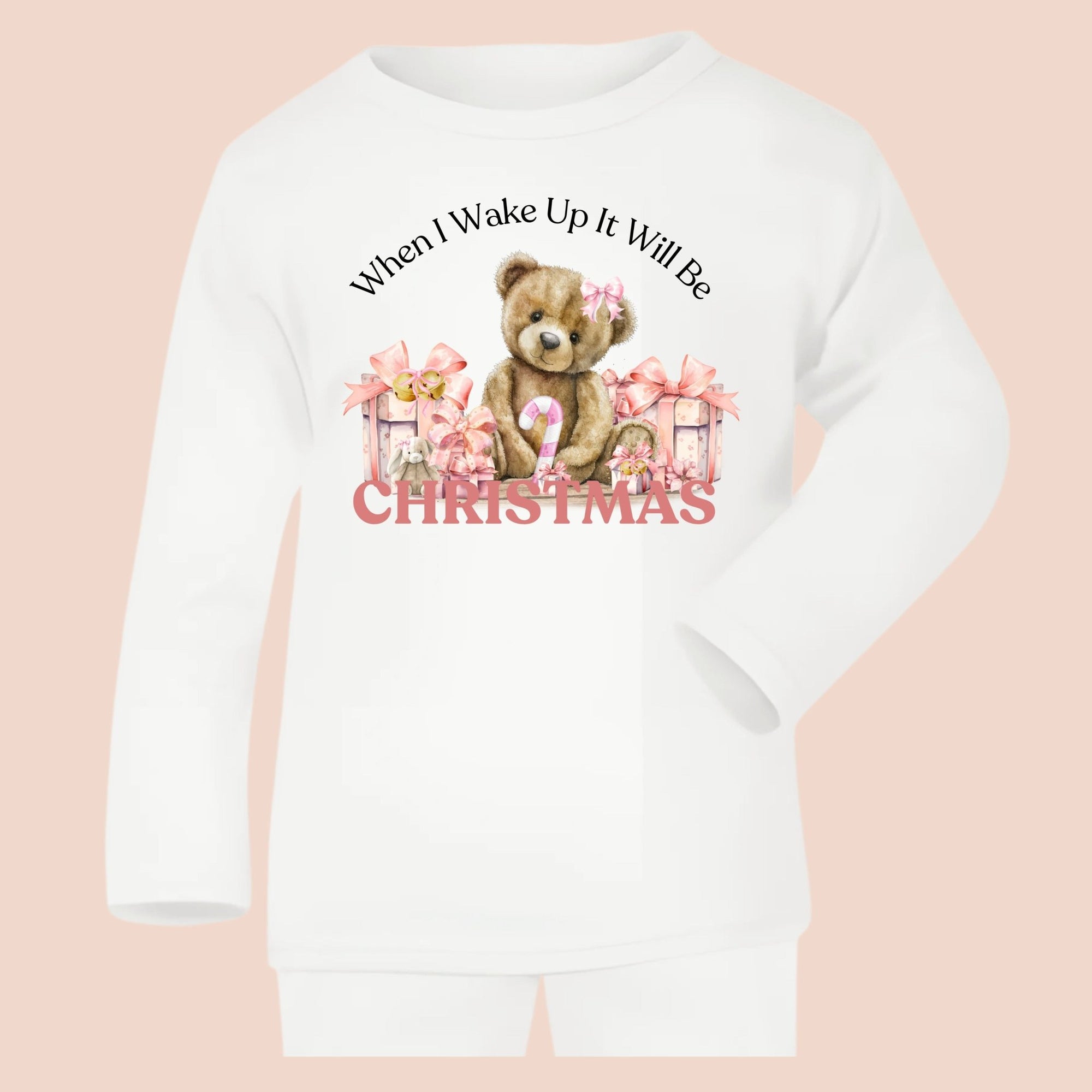 When I Wake It Will Be Christmas Girl Baby Pyjamas