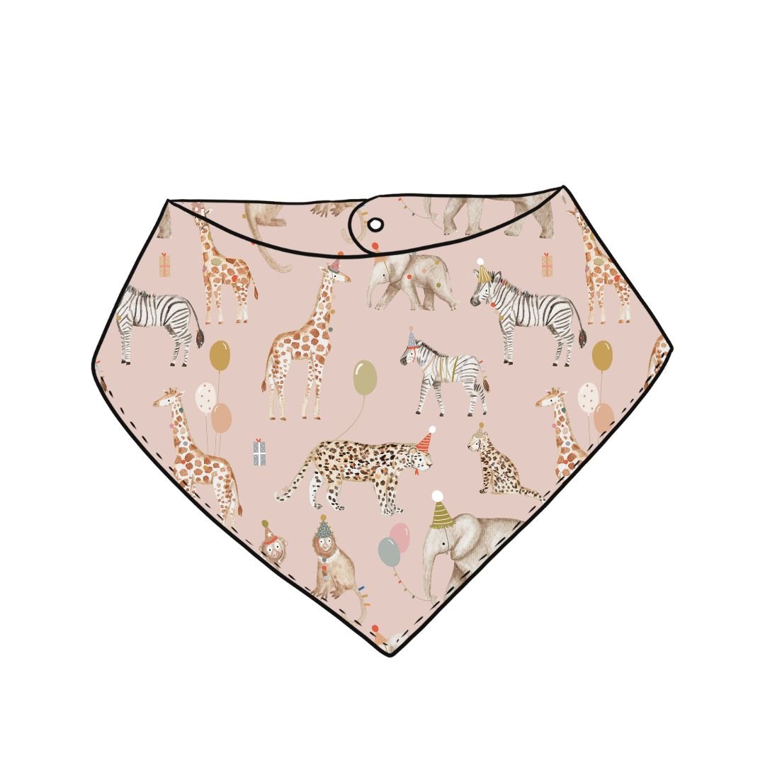 Safari Birthday Pink Bib