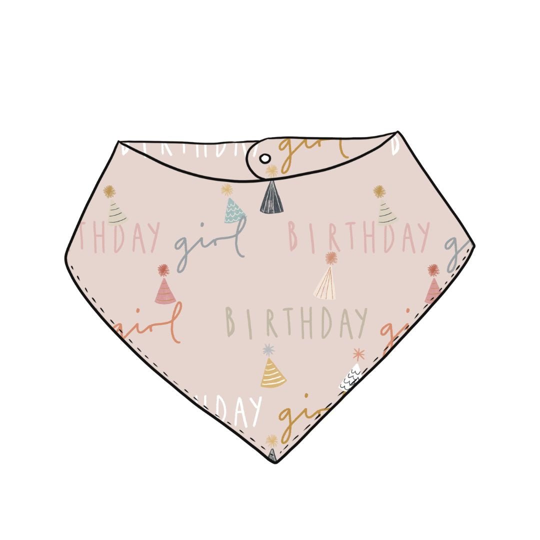 Birthday Girl Pink Bib