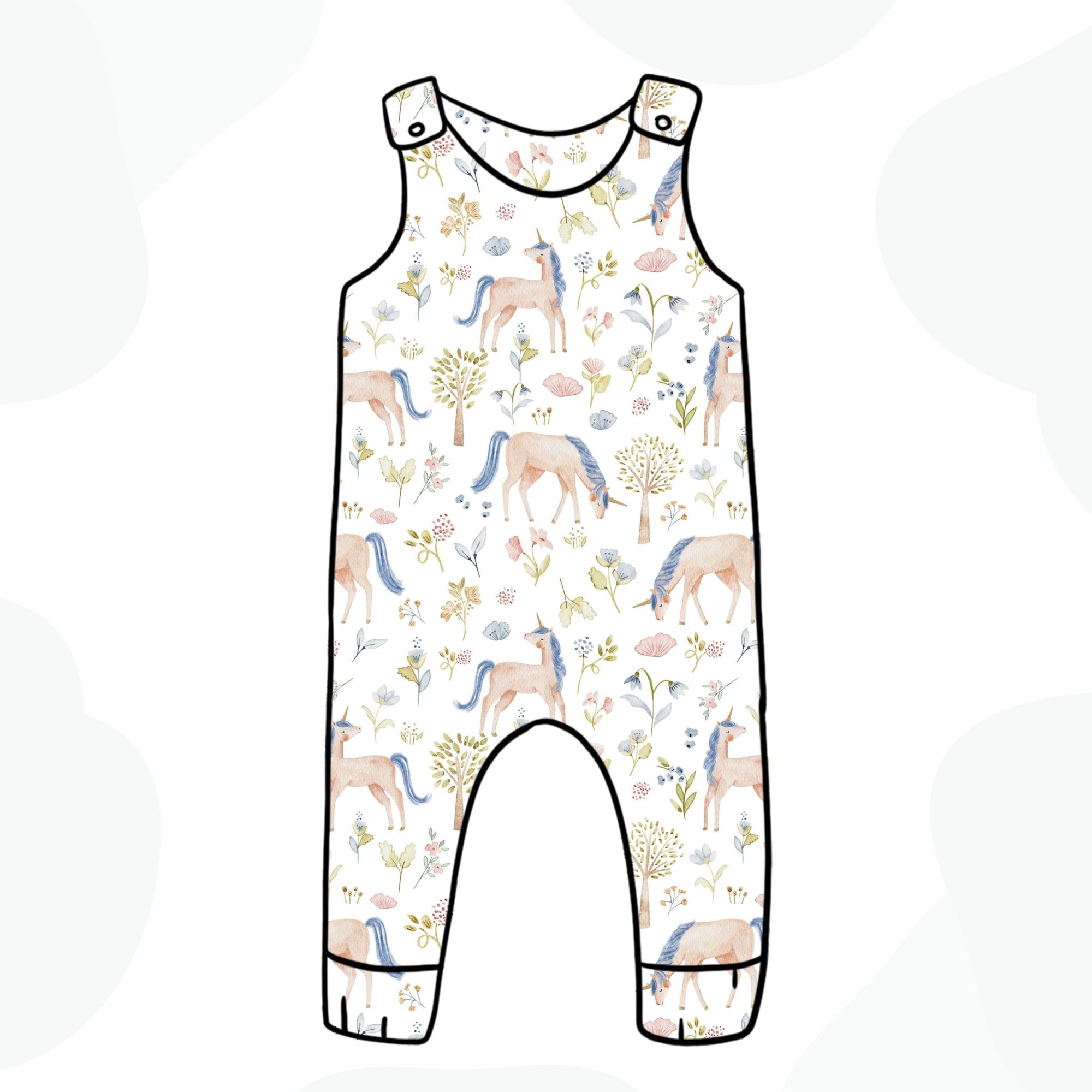 Unicorn Meadow Romper