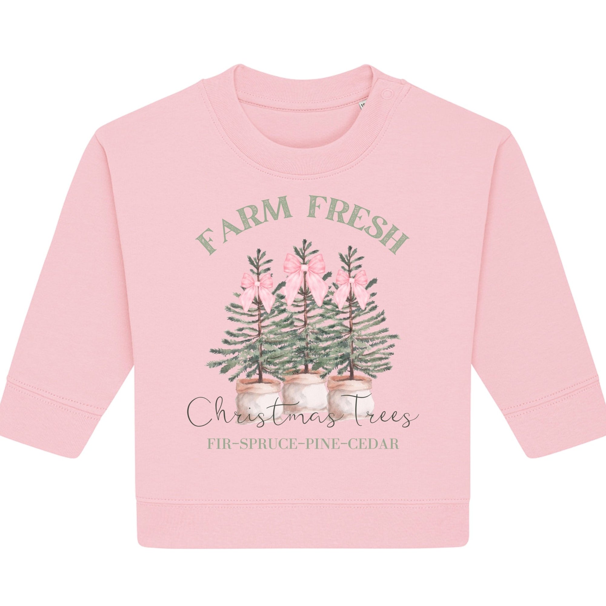 Premium Pink Farm Fresh Trees Sweatshirt