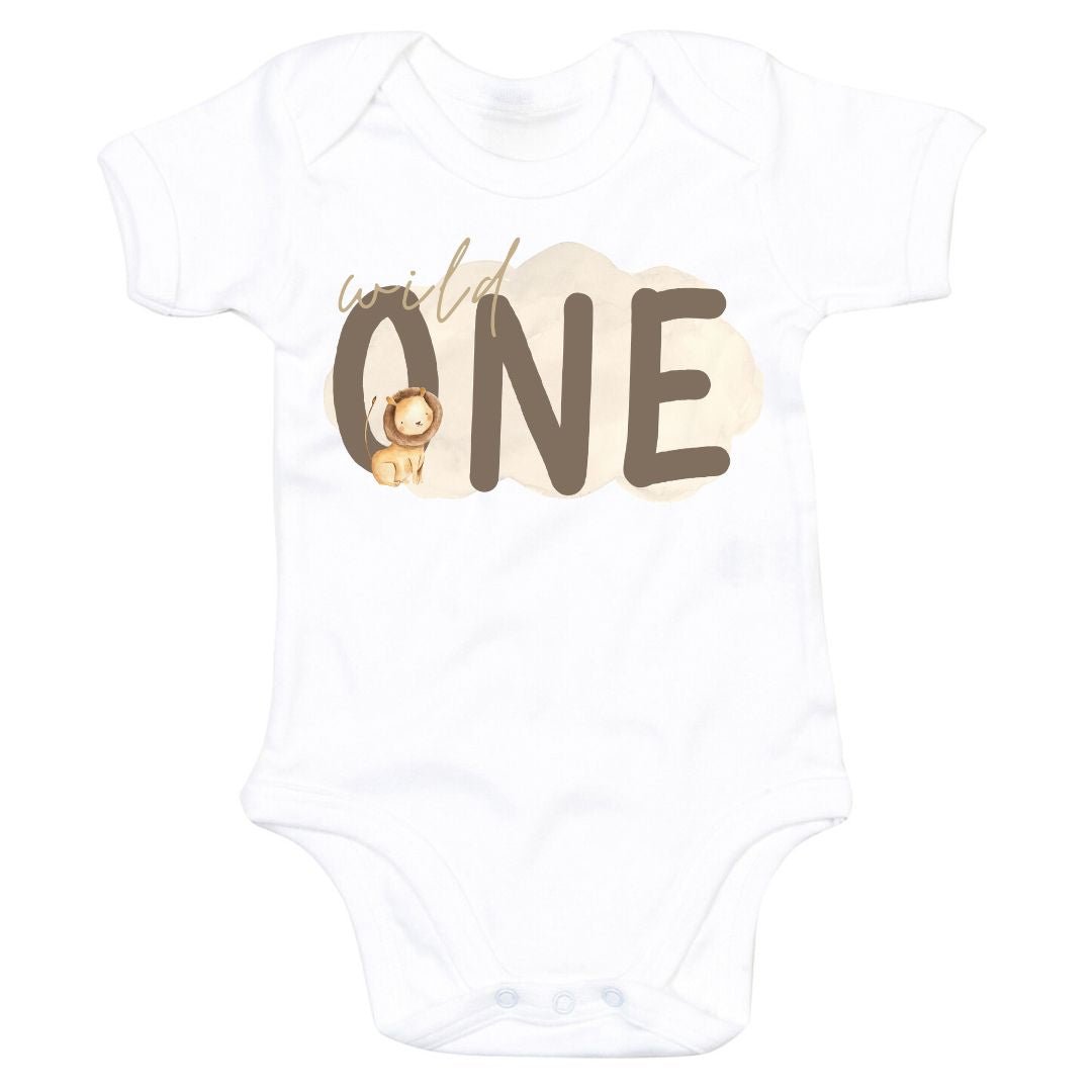 Wild One Brown Baby Bodysuit