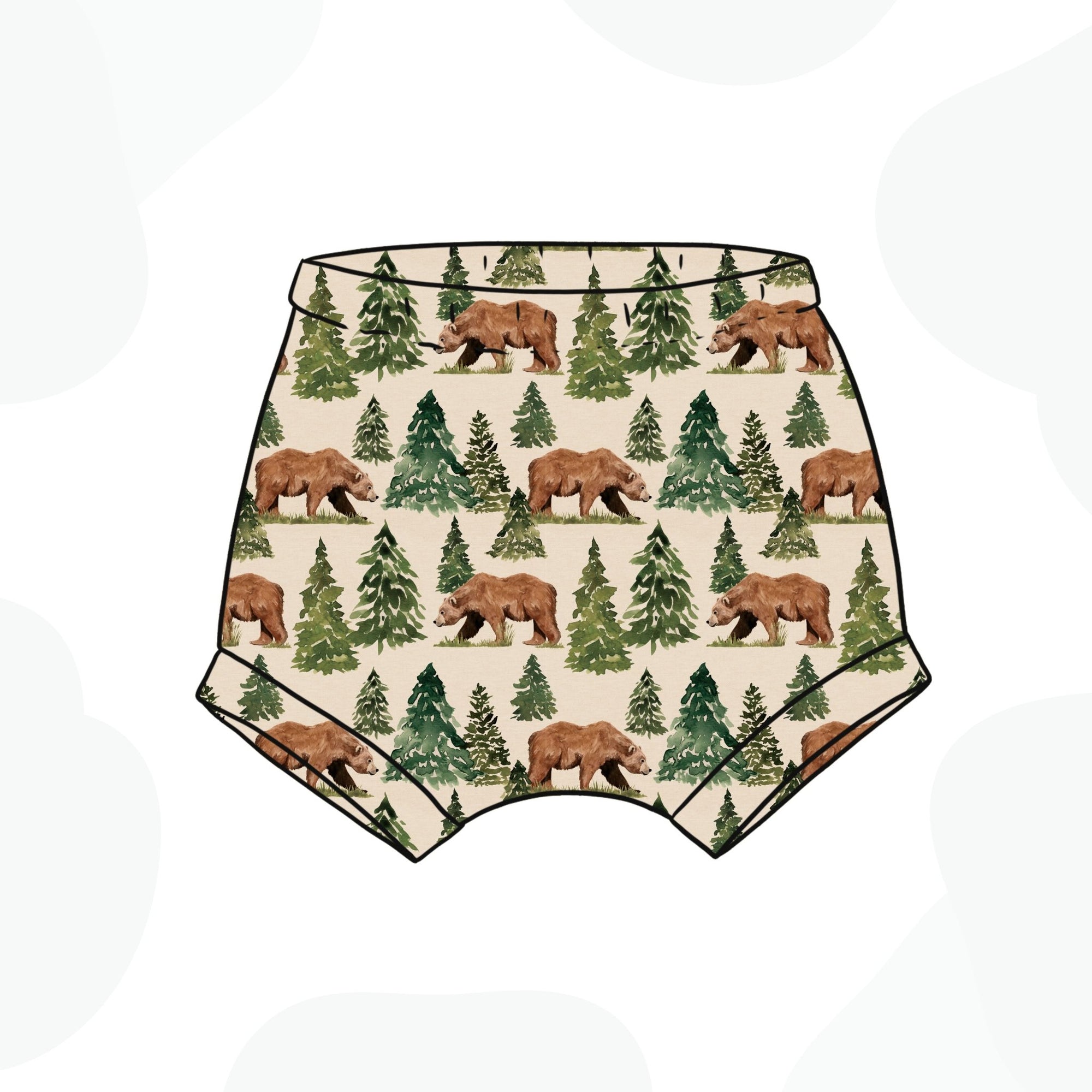 Mountain Bear Bummie Shorts