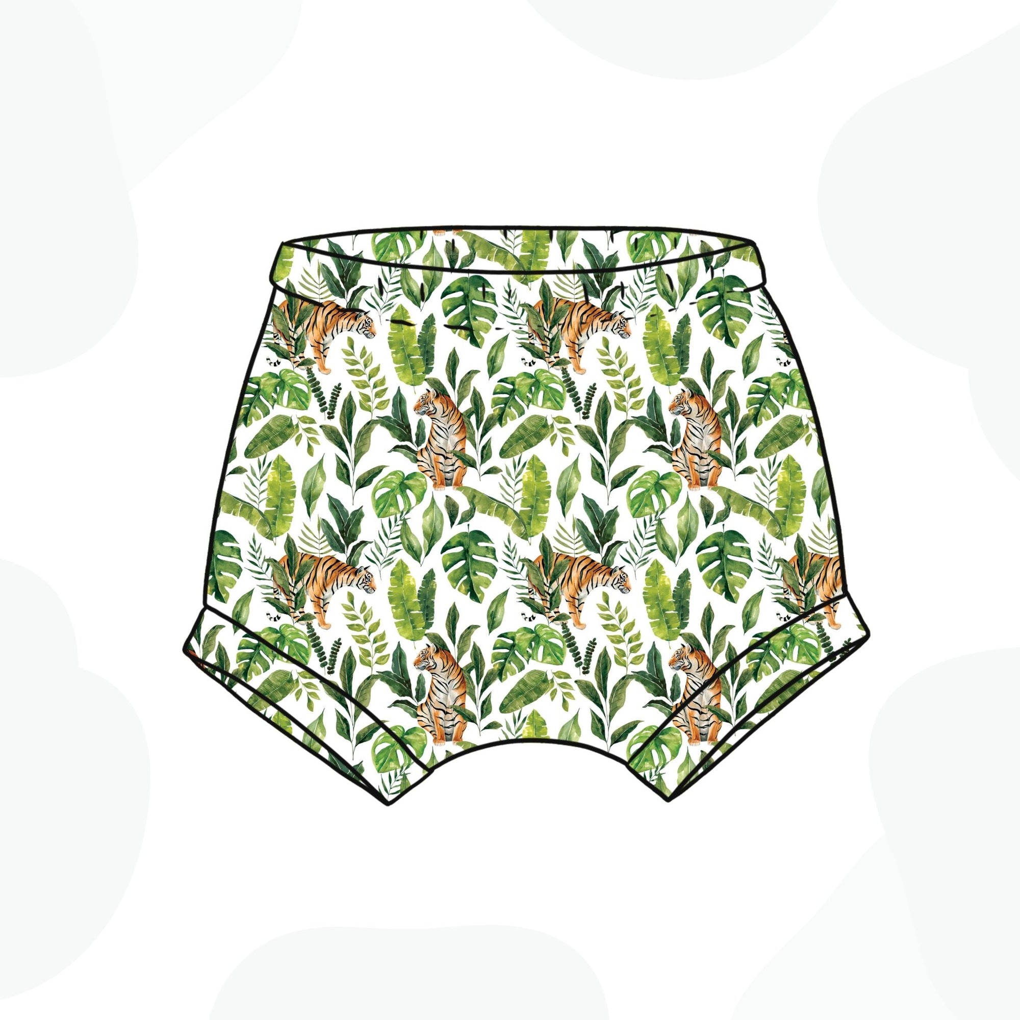 Jungle Big Cat Bummie Shorts