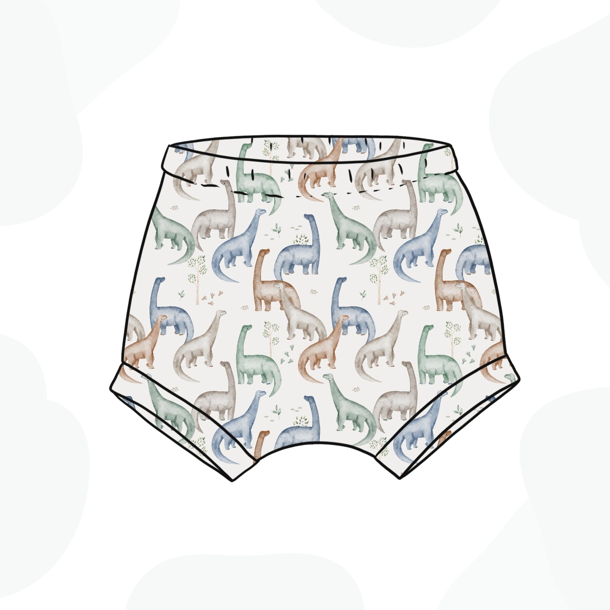 Earth Dinosaur Bummie Shorts