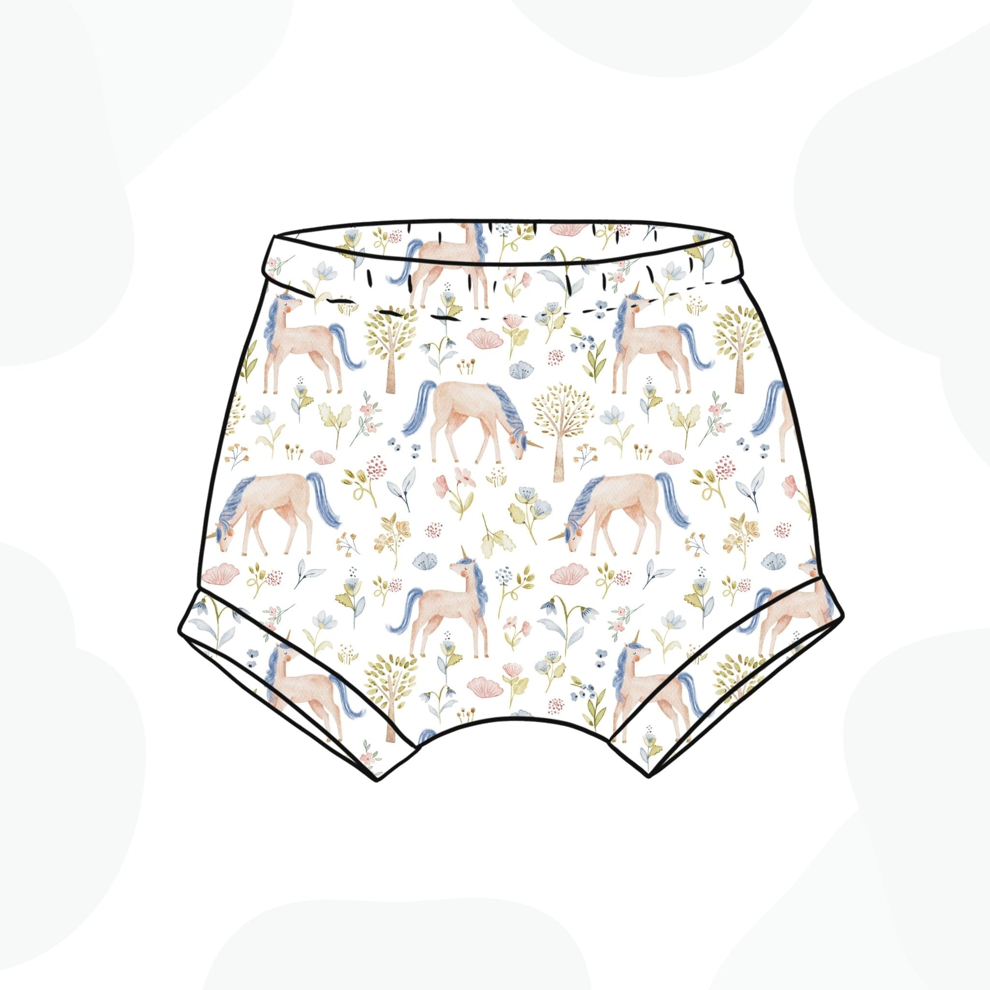 Unicorn Meadow Bummie Shorts