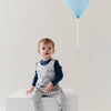 Birthday Boy Blue Dungaree Romper