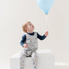 Birthday Boy Blue Dungaree Romper