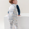 Birthday Boy Blue Dungaree Romper