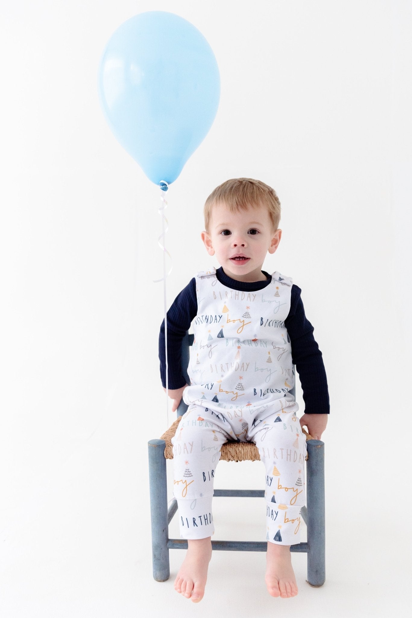 Birthday Boy Salt Dungaree Romper