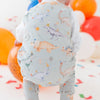 Birthday Green Dinosaur Dungaree Romper