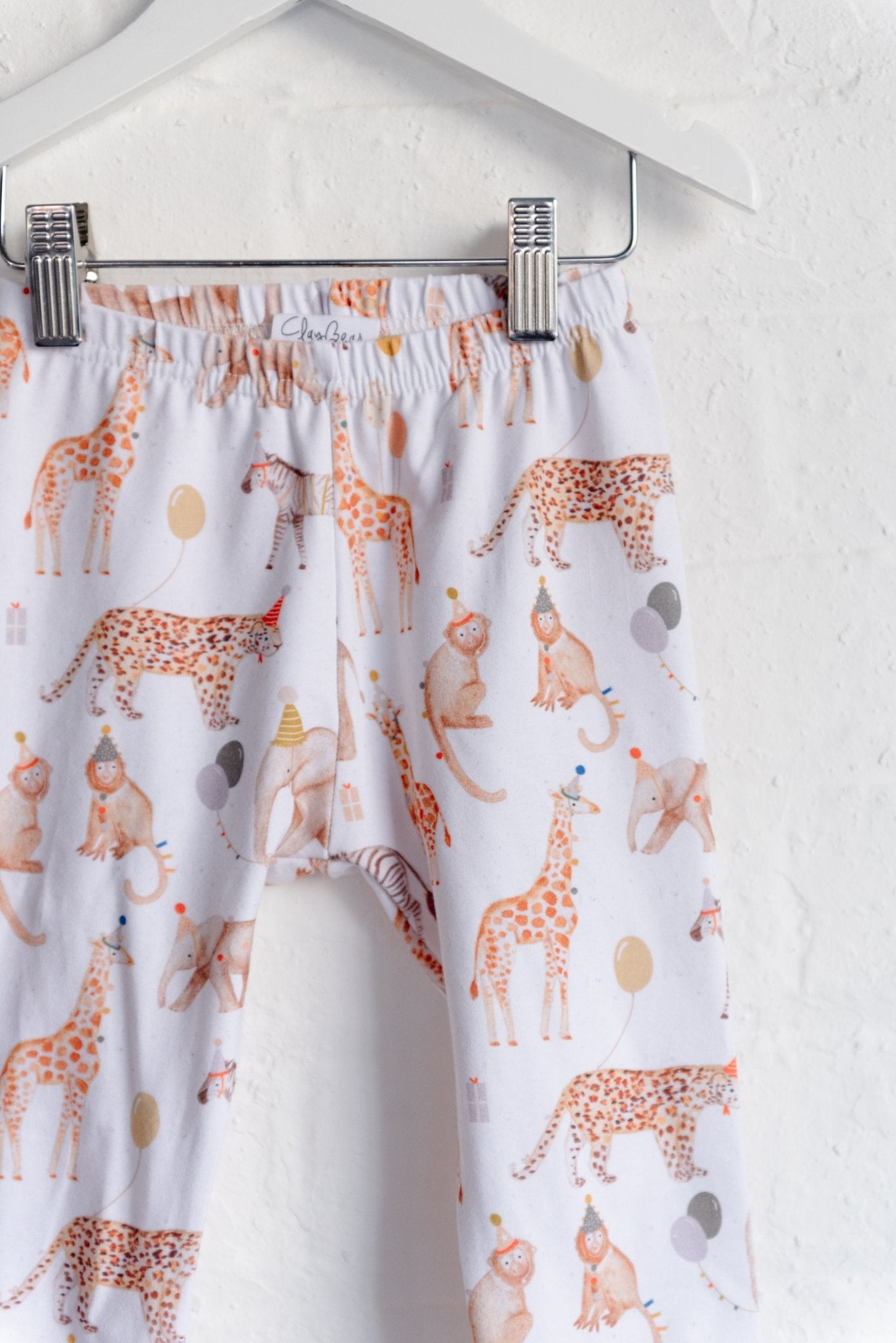 Safari Birthday White Leggings