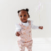 Safari Birthday Pink Dungaree Romper