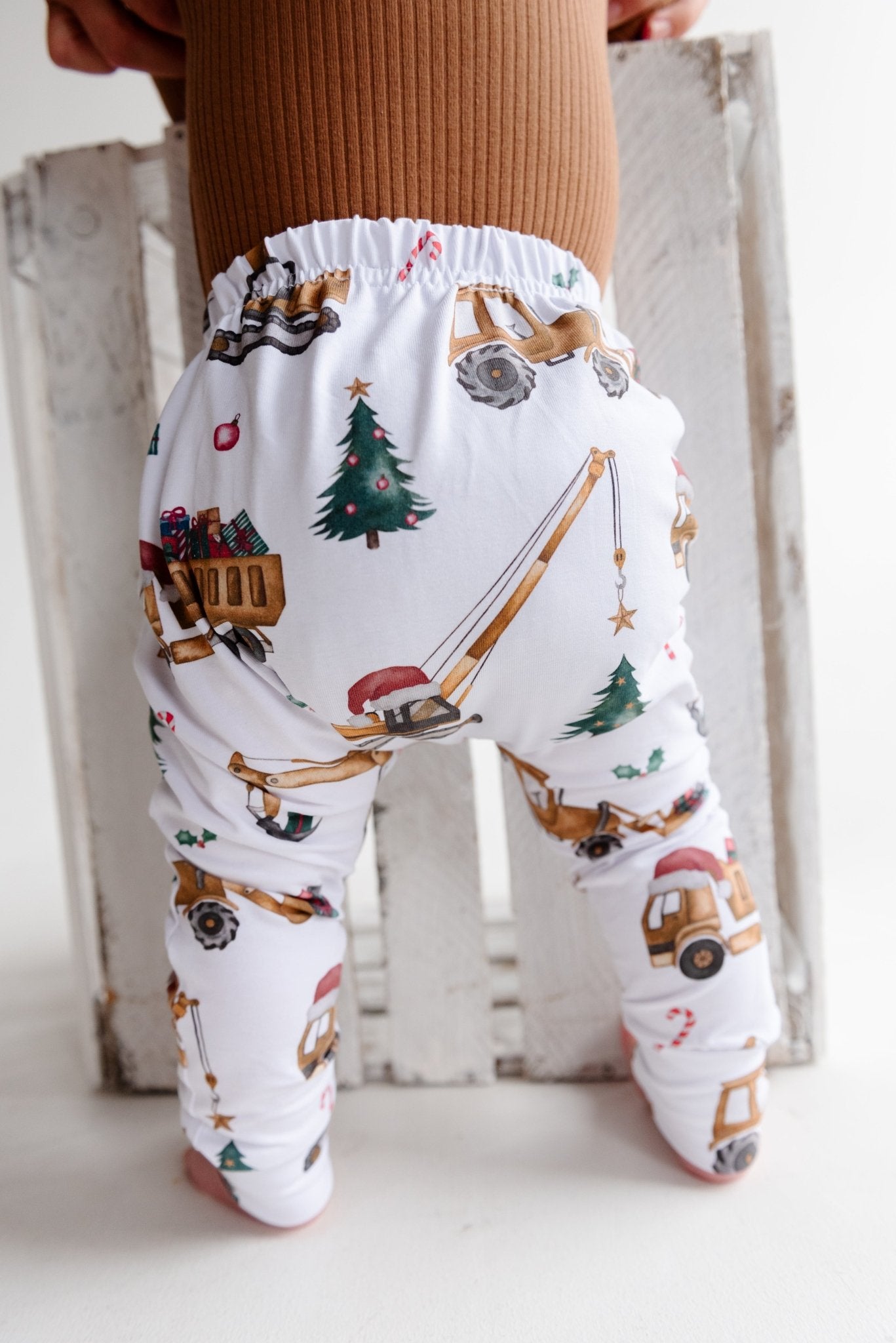 Christmas Construction Harem Leggings