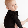 Black Frill Long Sleeve Bodysuit - ClayBearOfficial 