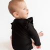 Black Frill Long Sleeve Bodysuit - ClayBearOfficial 