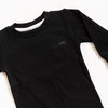 Black Ribbed Long Sleeve Top - ClayBearOfficial 