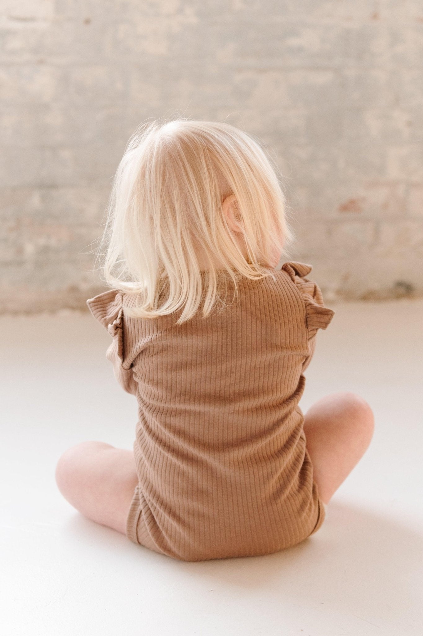 Caramel Frill Long Sleeve Bodysuit - ClayBearOfficial 