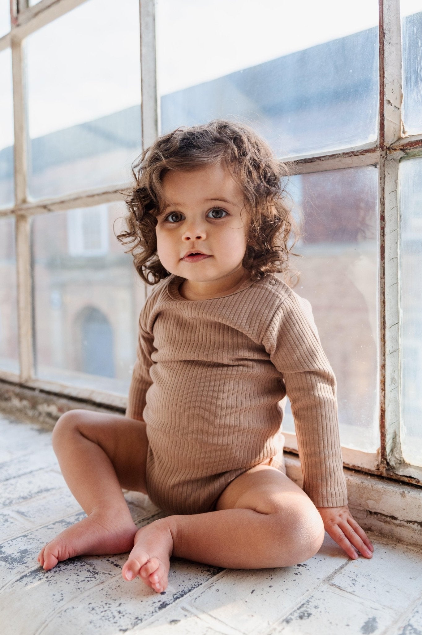 Caramel Long Sleeve Bodysuit - ClayBearOfficial 