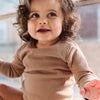 Caramel Long Sleeve Bodysuit - ClayBearOfficial 