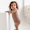 Caramel Long Sleeve Bodysuit - ClayBearOfficial 