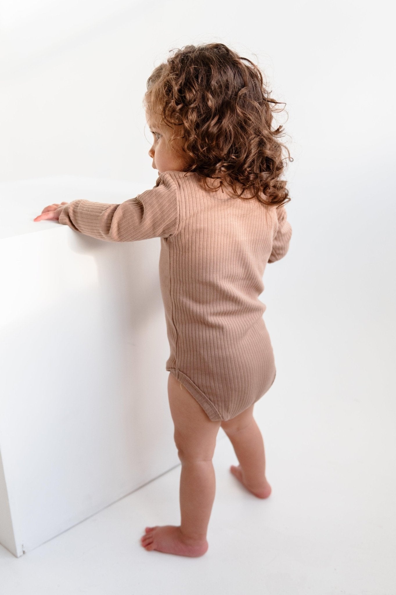 Caramel Long Sleeve Bodysuit - ClayBearOfficial 