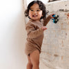 Caramel Long Sleeve Bodysuit - ClayBearOfficial 