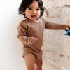 Caramel Long Sleeve Bodysuit - ClayBearOfficial 