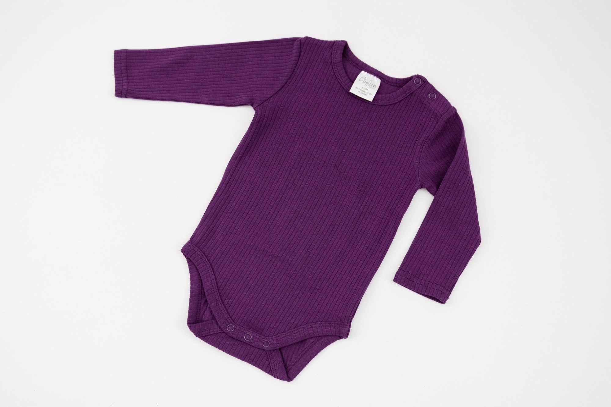 Deep Purple Long Sleeve Bodysuit - ClayBearOfficial 