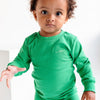 Grass Green Ribbed Long Sleeve Top - ClayBearOfficial 