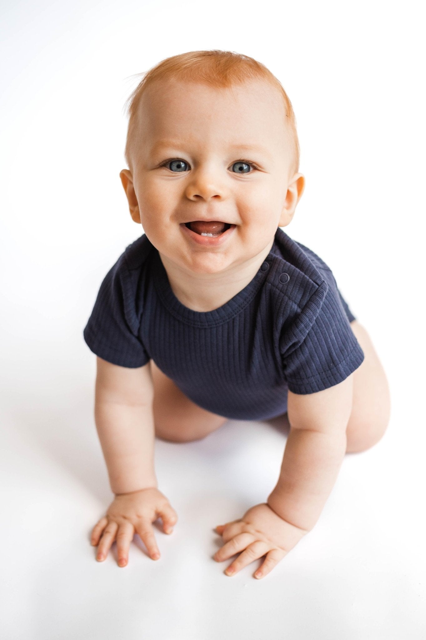 Navy Short Sleeve Bodysuit - ClayBearOfficial 