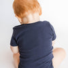 Navy Short Sleeve Bodysuit - ClayBearOfficial 