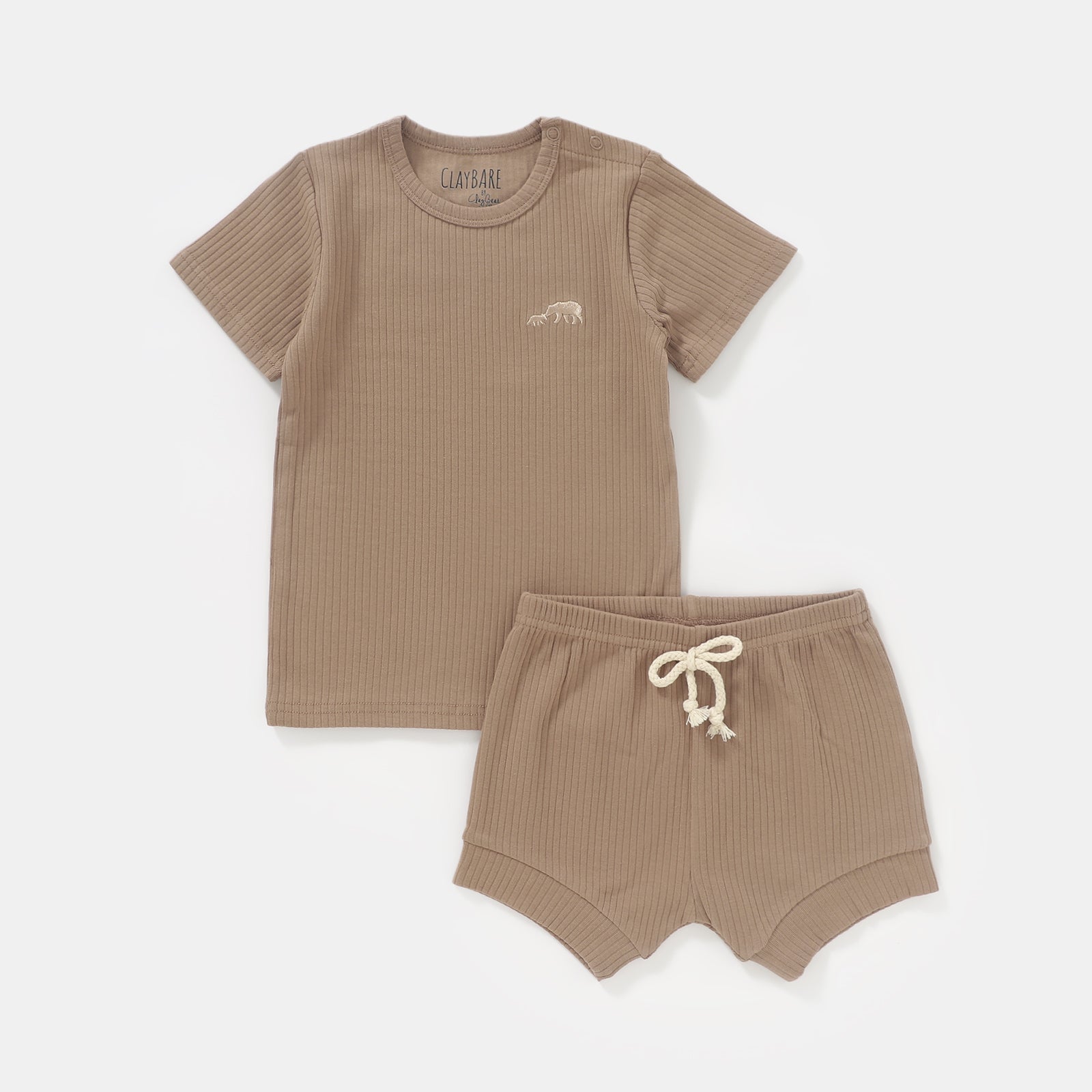 ClayBARE Caramel Ribbed Shorts (Shorts only)