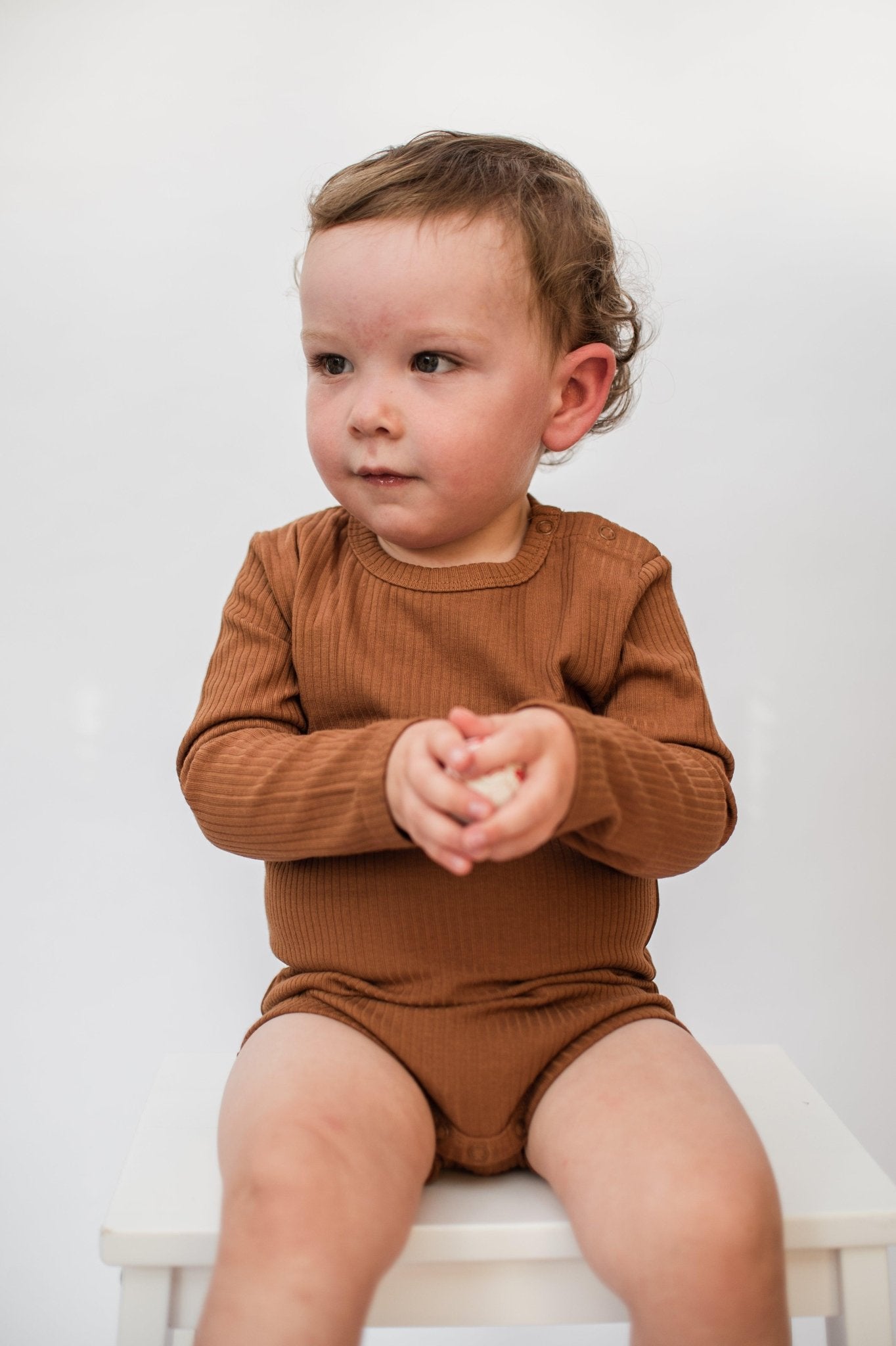 Rust Long Sleeve Bodysuit - ClayBearOfficial 