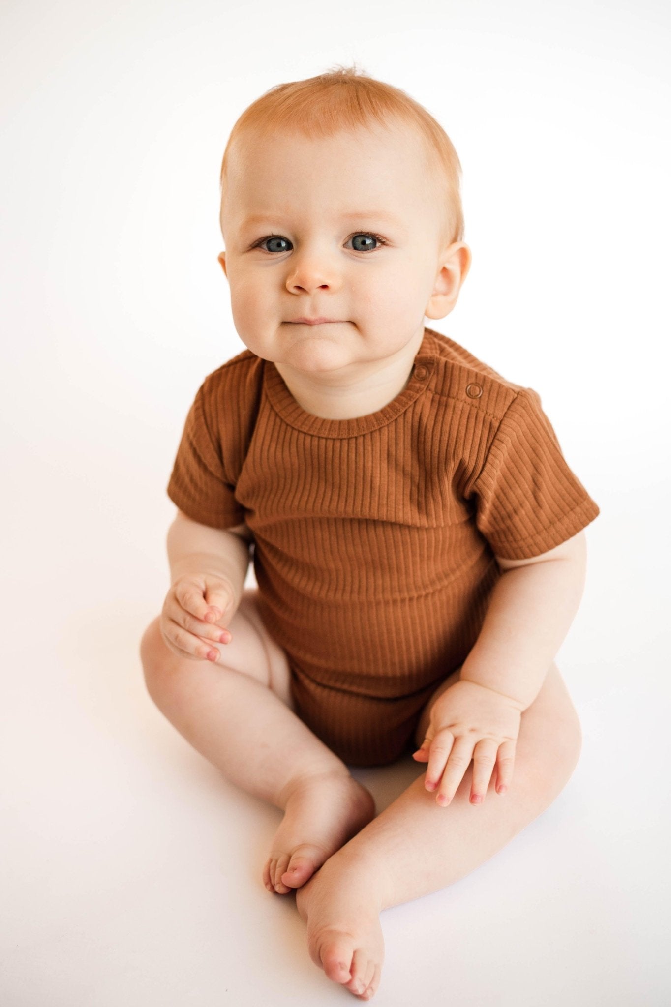 Rust Short Sleeve Bodysuit - ClayBearOfficial 