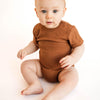 Rust Short Sleeve Bodysuit - ClayBearOfficial 