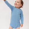 Sky Blue Long Sleeve Bodysuit - ClayBearOfficial 