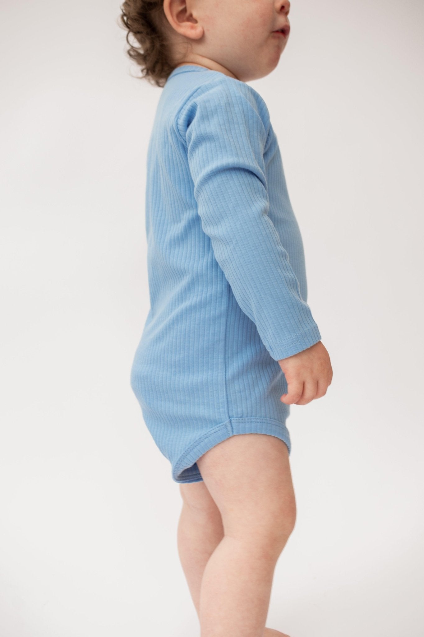 Sky Blue Long Sleeve Bodysuit - ClayBearOfficial 