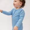 Sky Blue Long Sleeve Bodysuit - ClayBearOfficial 