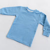 Sky Blue Ribbed Long Sleeve Top - ClayBearOfficial 