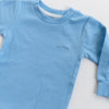 Sky Blue Ribbed Long Sleeve Top - ClayBearOfficial 