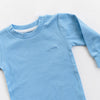 Sky Blue Ribbed Long Sleeve Top - ClayBearOfficial 