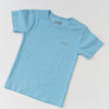 Sky Blue Ribbed Short Sleeve Top - ClayBearOfficial 