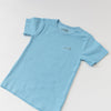 Sky Blue Ribbed Short Sleeve Top - ClayBearOfficial 