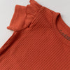 Terracotta Frill Short Sleeve Bodysuit - ClayBearOfficial 